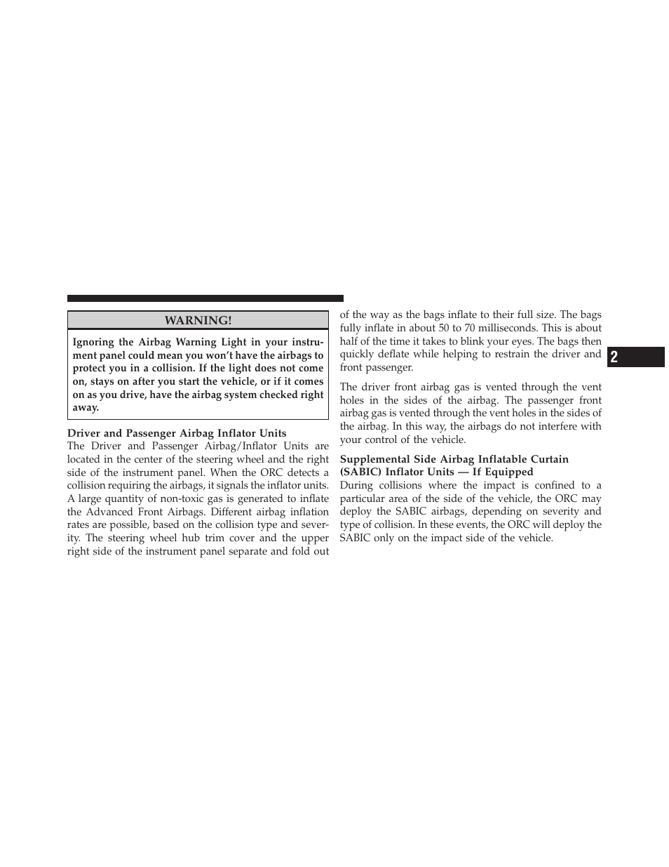 Dodge 2010 Challenger SRT8 User Manual | Page 54 / 436