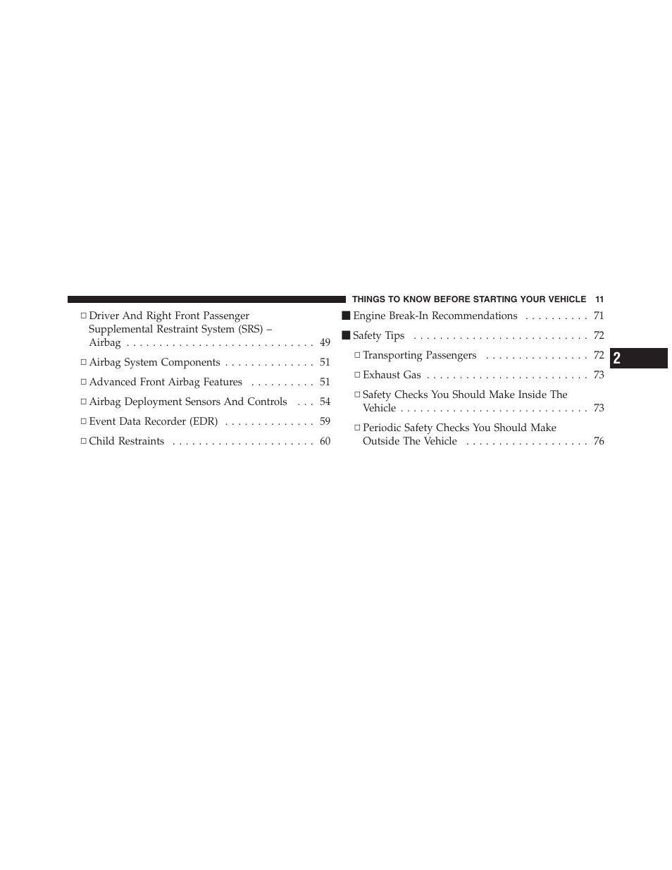 Dodge 2011 Ram Truck Chassis Cab User Manual | Page 12 / 472