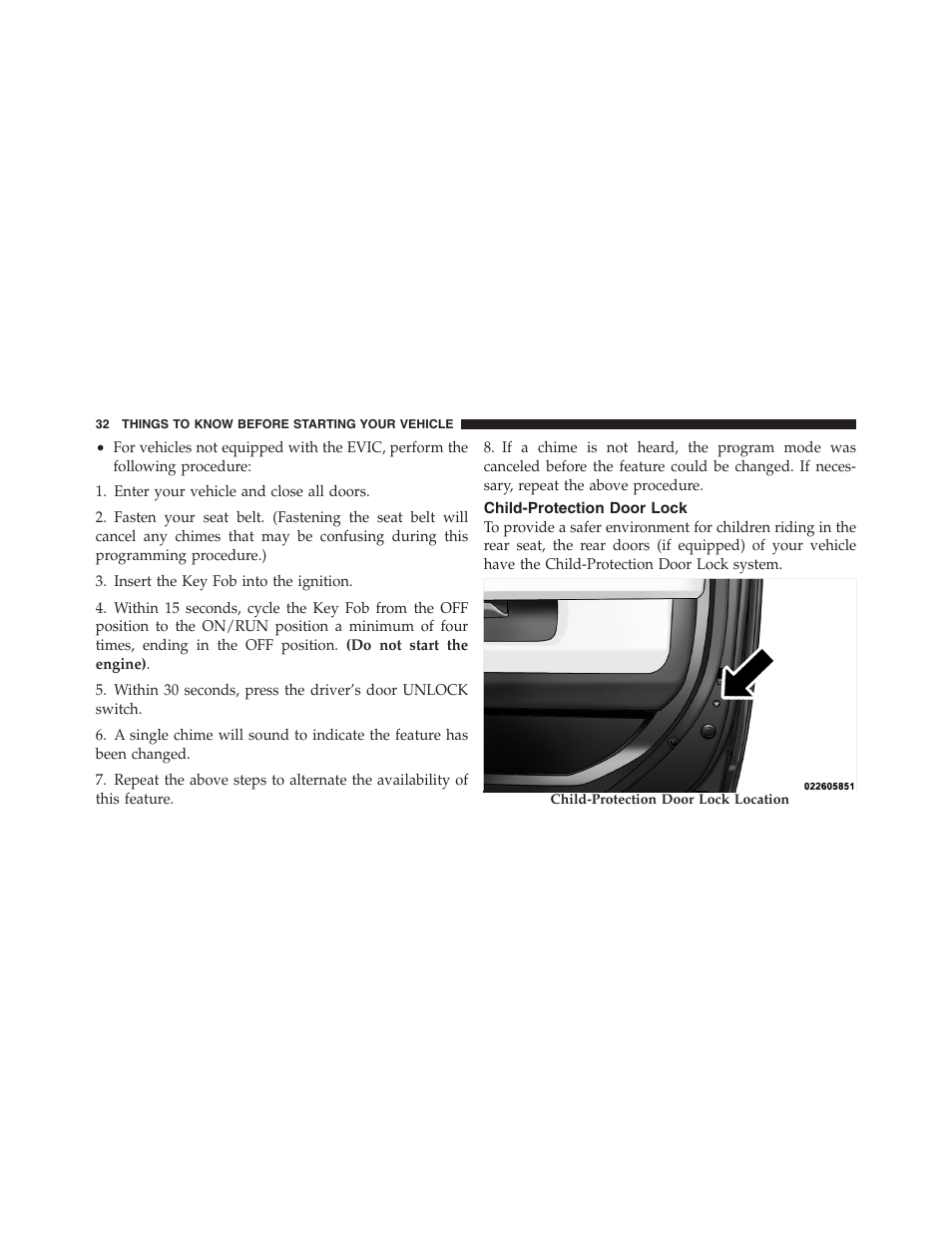 Child-protection door lock | Dodge 2011 Ram Truck Chassis Cab User Manual | Page 33 / 472