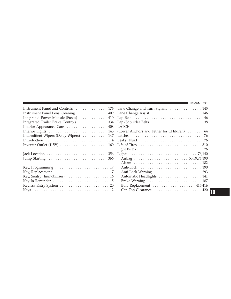 Dodge 2011 Ram Truck Chassis Cab User Manual | Page 462 / 472