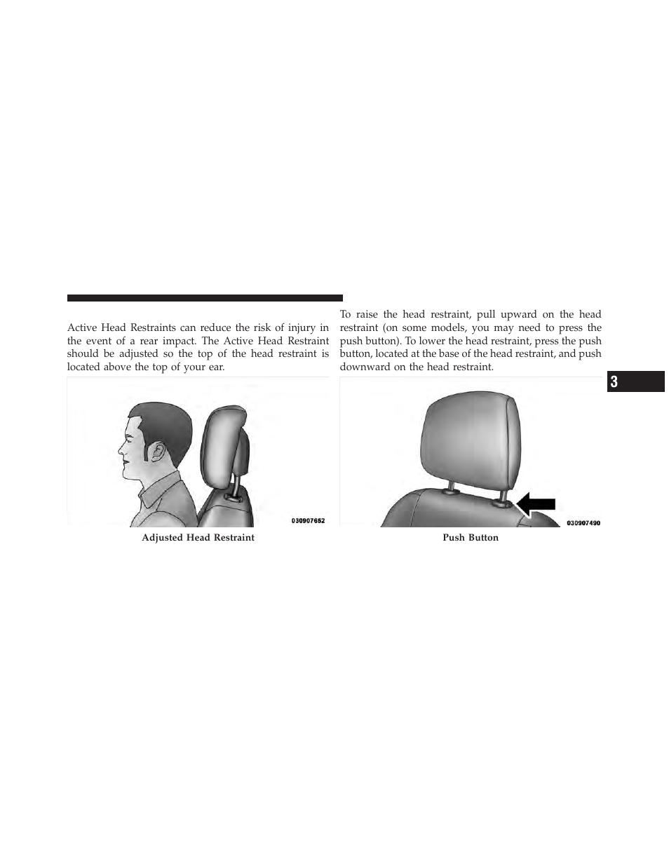 Adjusting active head restraints | Dodge 2010 Journey User Manual | Page 106 / 512