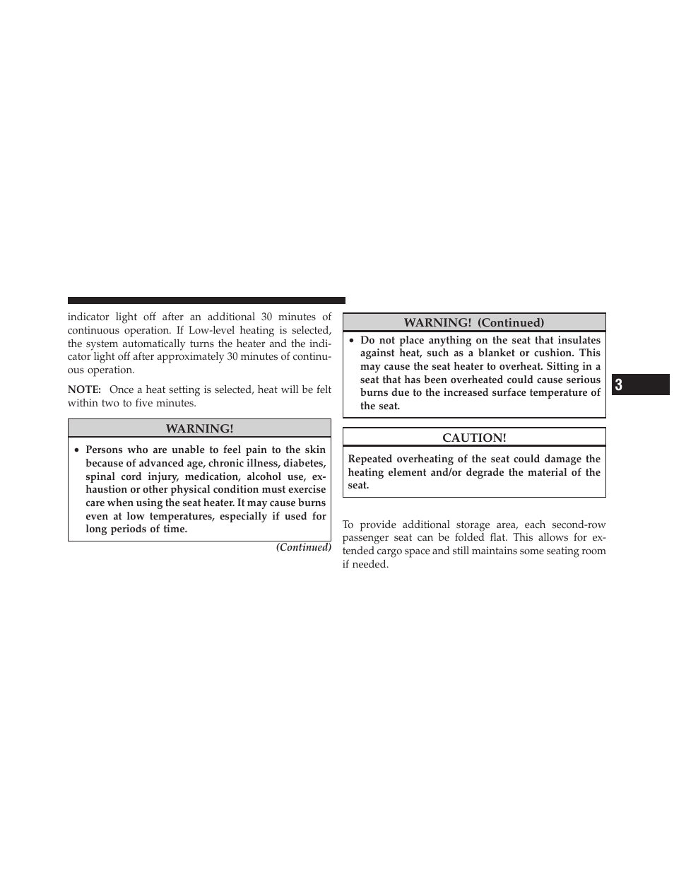 60/40 split second-row passenger seats | Dodge 2010 Journey User Manual | Page 110 / 512