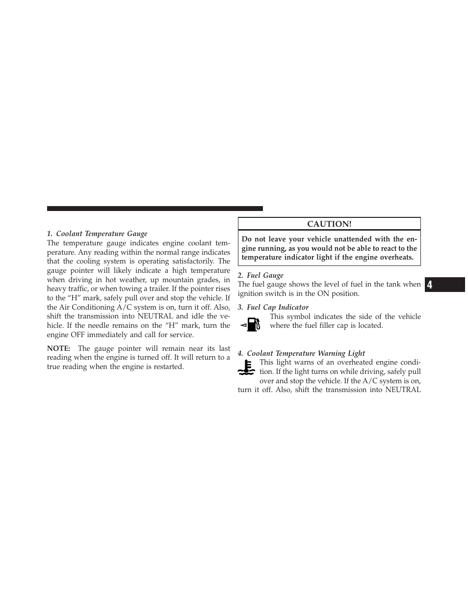 Instrument cluster descriptions | Dodge 2010 Journey User Manual | Page 184 / 512