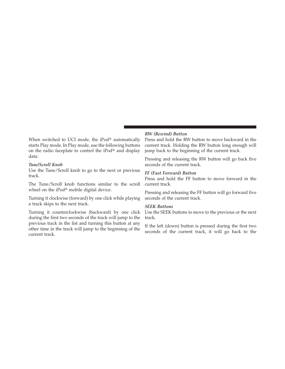 Play mode | Dodge 2010 Journey User Manual | Page 265 / 512