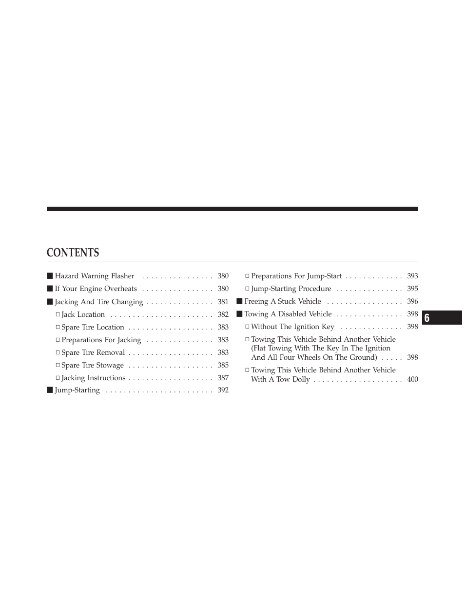 Dodge 2010 Journey User Manual | Page 380 / 512