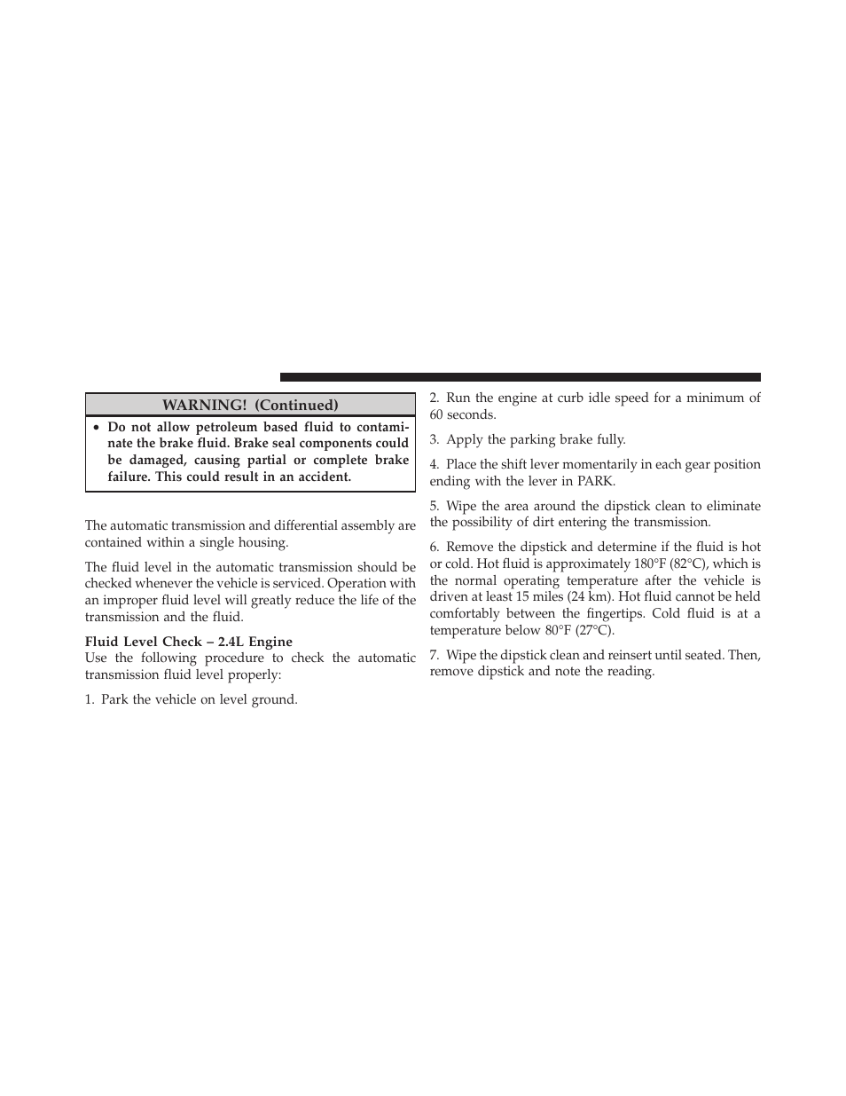 Automatic transmission | Dodge 2010 Journey User Manual | Page 433 / 512