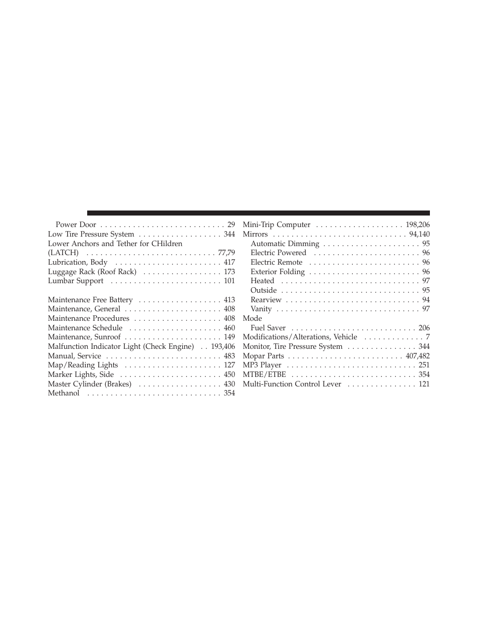 Dodge 2010 Journey User Manual | Page 501 / 512