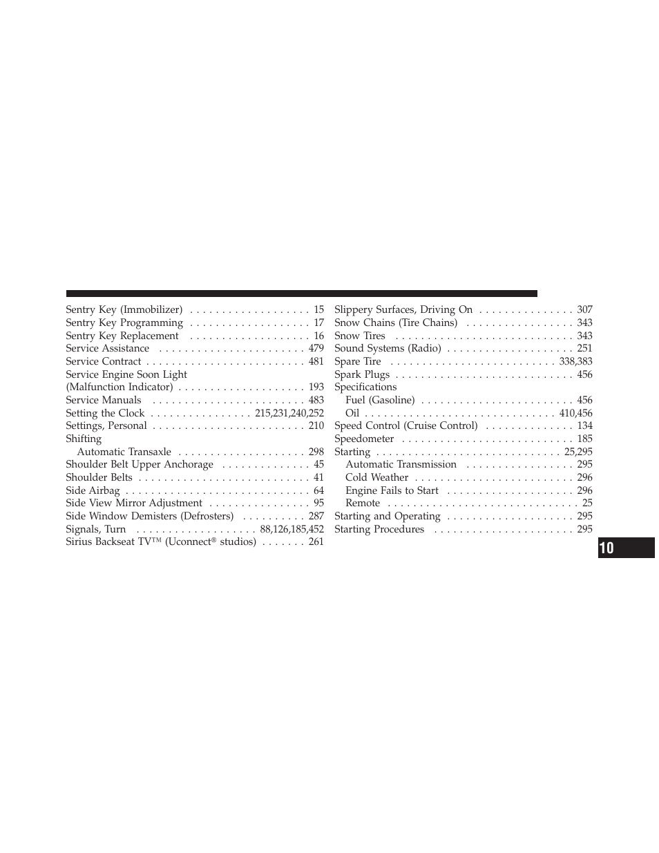 Dodge 2010 Journey User Manual | Page 506 / 512