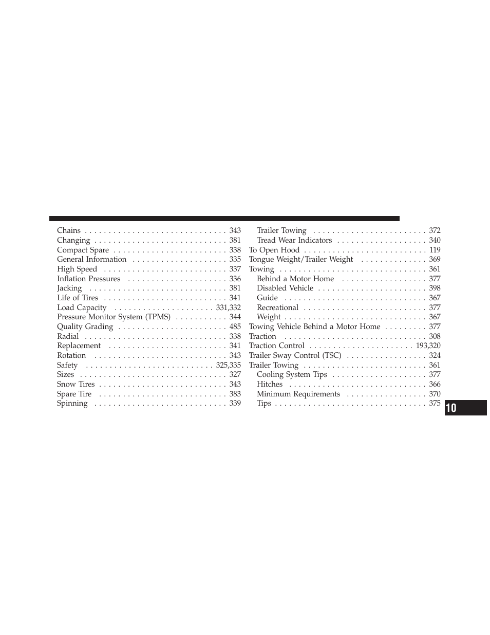 Dodge 2010 Journey User Manual | Page 508 / 512