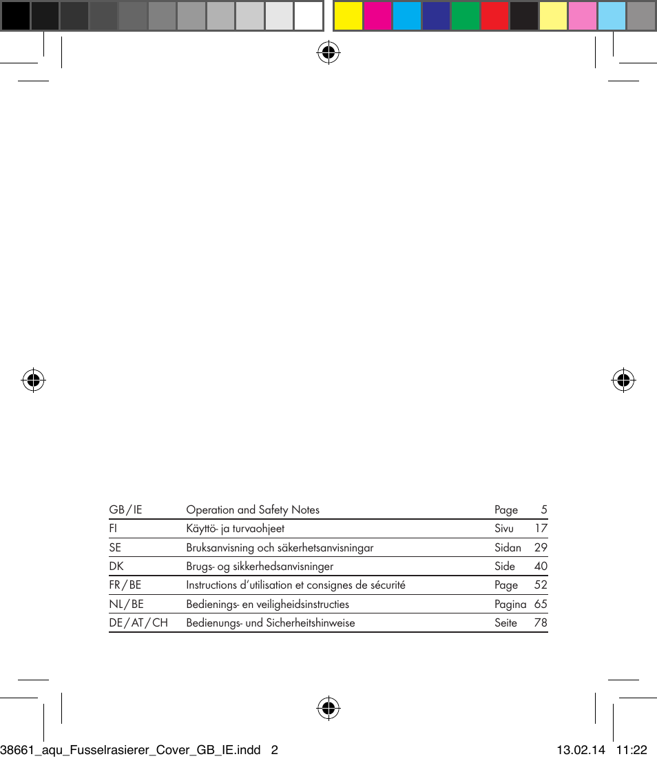 Aquapur H5773 Lint Remover User Manual | Page 2 / 92