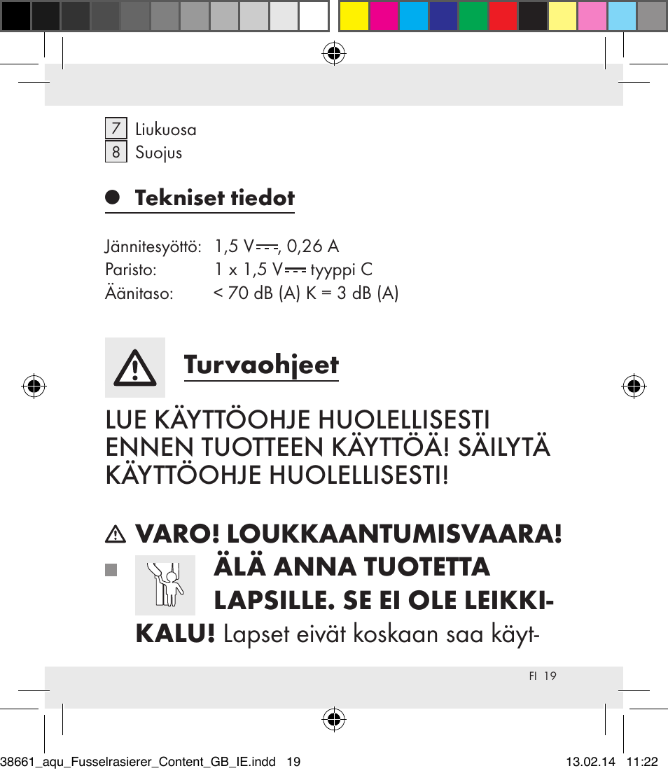 Aquapur H5773 Lint Remover User Manual | Page 20 / 92