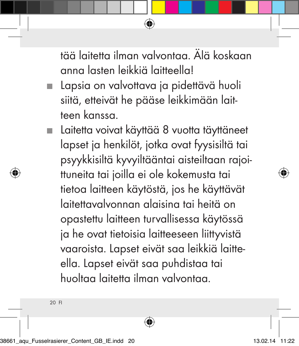 Aquapur H5773 Lint Remover User Manual | Page 21 / 92