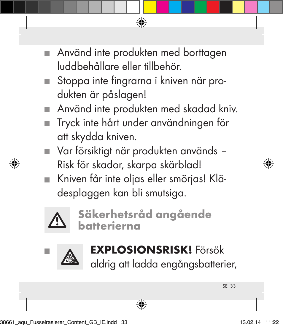 Aquapur H5773 Lint Remover User Manual | Page 34 / 92