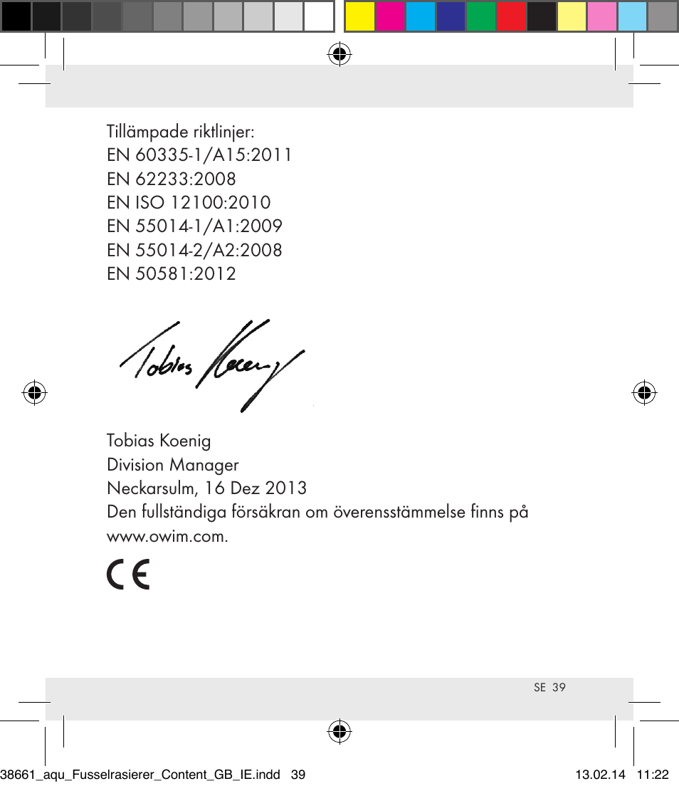 Aquapur H5773 Lint Remover User Manual | Page 40 / 92