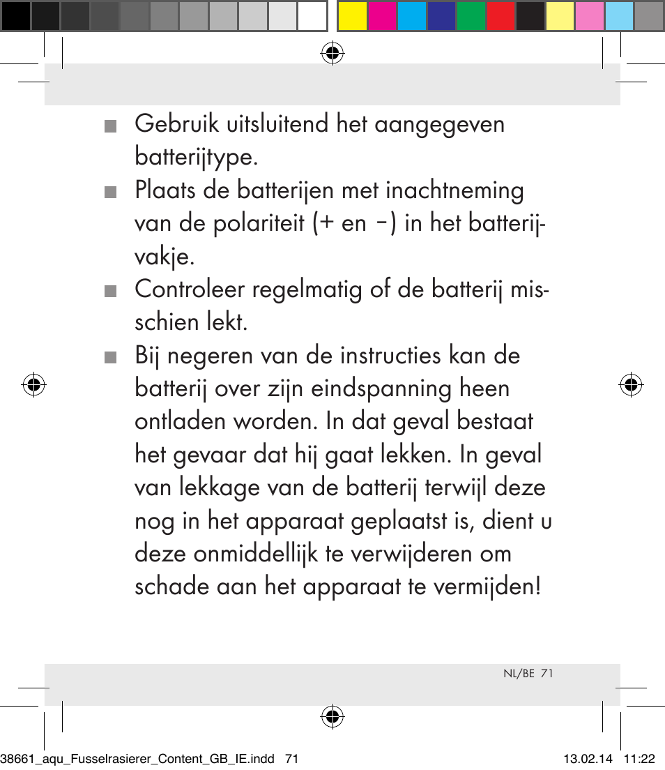 Aquapur H5773 Lint Remover User Manual | Page 72 / 92