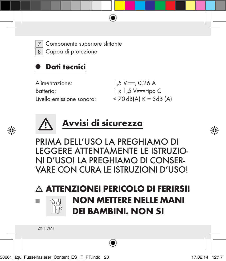 Aquapur H5773 Lint Remover User Manual | Page 20 / 69