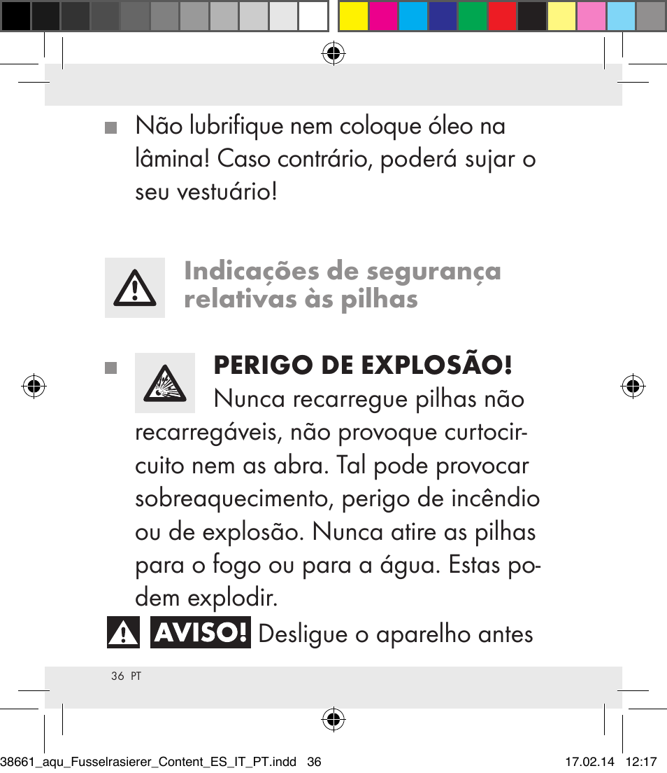 Aquapur H5773 Lint Remover User Manual | Page 36 / 69