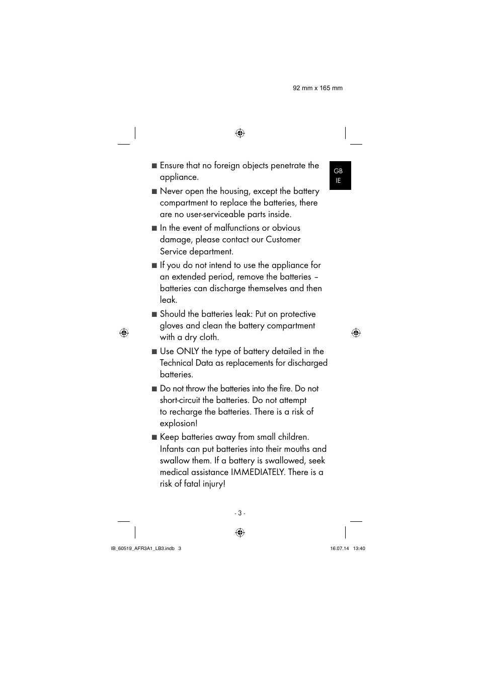 Aquapur AFR 3 A1 Lint Remover User Manual | Page 6 / 43