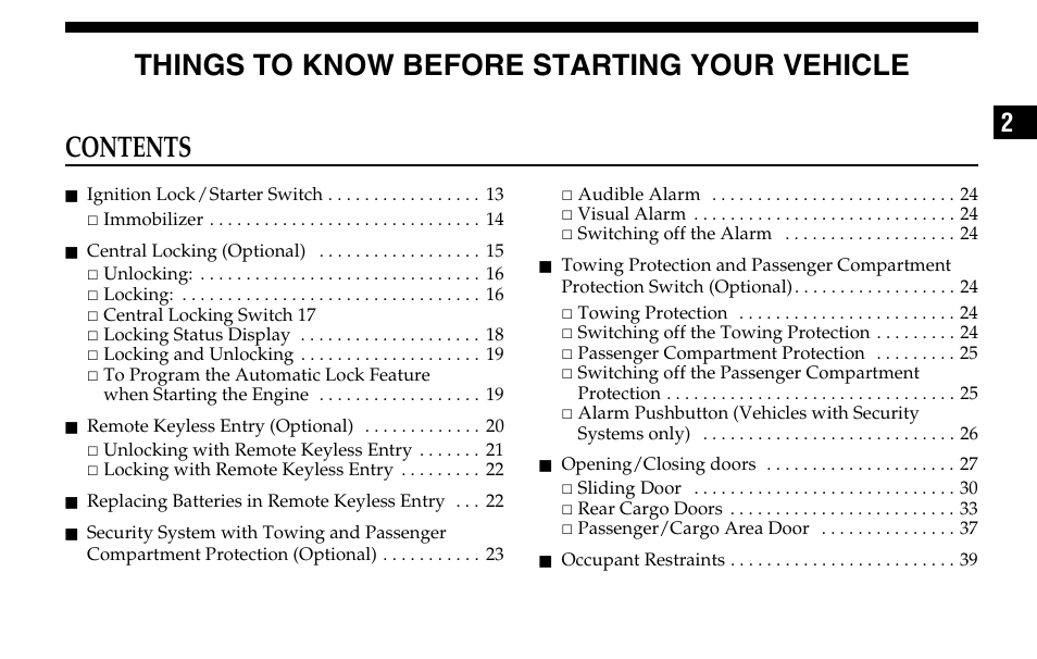 Dodge 2005 Sprinter Cab & Chassis User Manual | Page 11 / 288