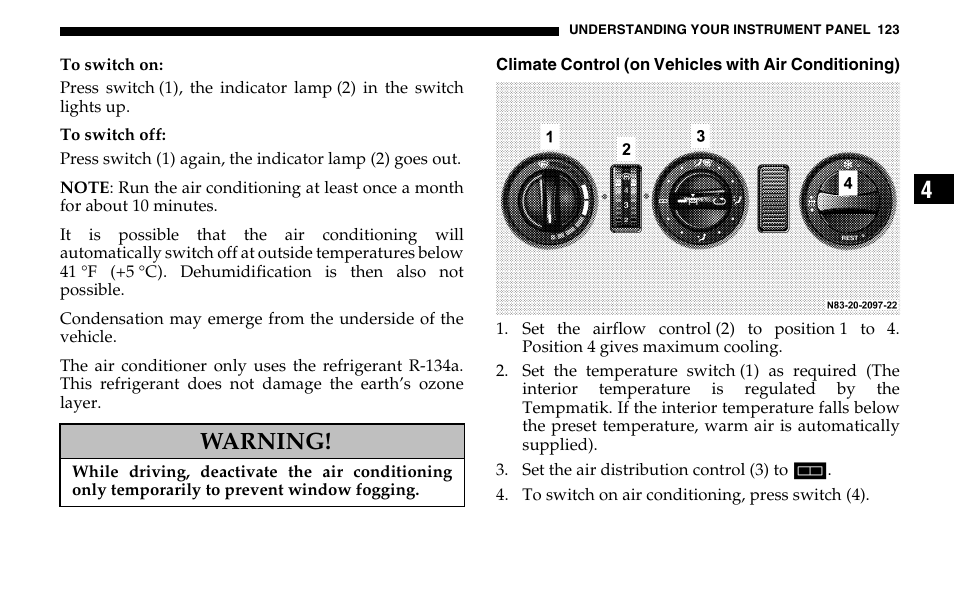 Warning | Dodge 2005 Sprinter Cab & Chassis User Manual | Page 123 / 288