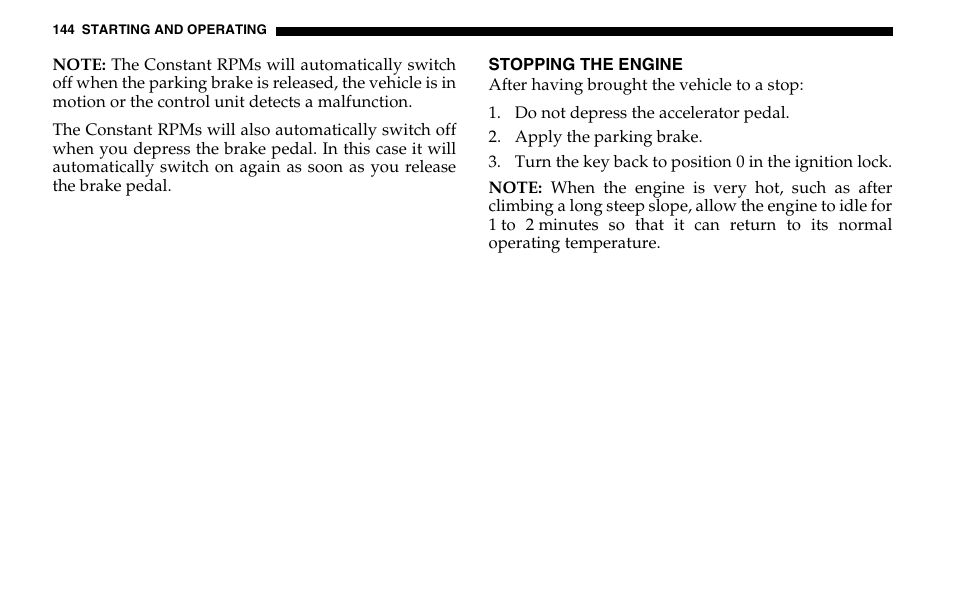 Dodge 2005 Sprinter Cab & Chassis User Manual | Page 144 / 288