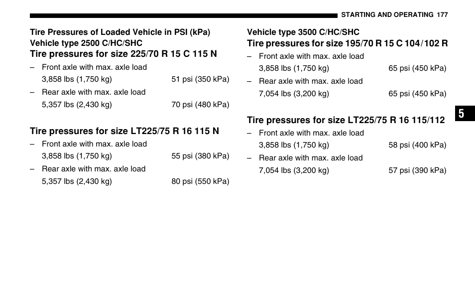 Dodge 2005 Sprinter Cab & Chassis User Manual | Page 177 / 288