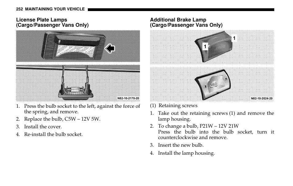 Dodge 2005 Sprinter Cab & Chassis User Manual | Page 252 / 288