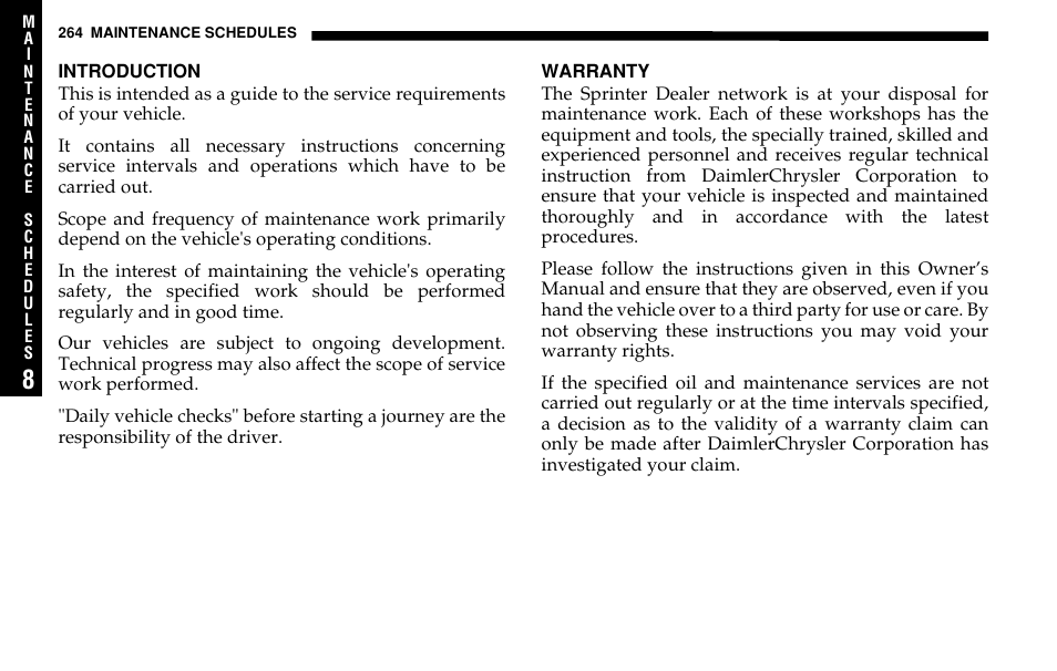 Dodge 2005 Sprinter Cab & Chassis User Manual | Page 264 / 288