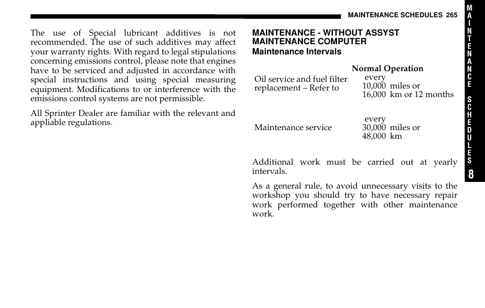Dodge 2005 Sprinter Cab & Chassis User Manual | Page 265 / 288