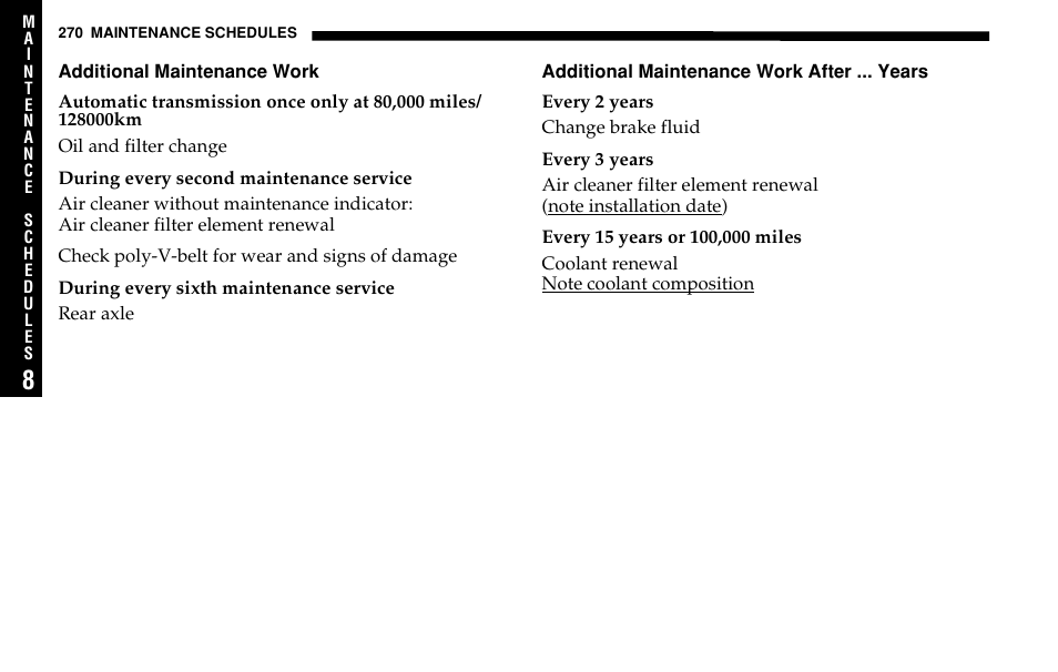 Dodge 2005 Sprinter Cab & Chassis User Manual | Page 270 / 288