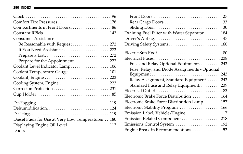 Dodge 2005 Sprinter Cab & Chassis User Manual | Page 280 / 288