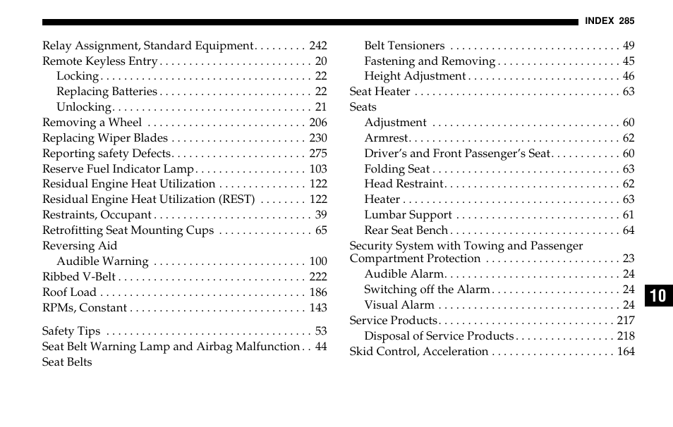 Dodge 2005 Sprinter Cab & Chassis User Manual | Page 285 / 288