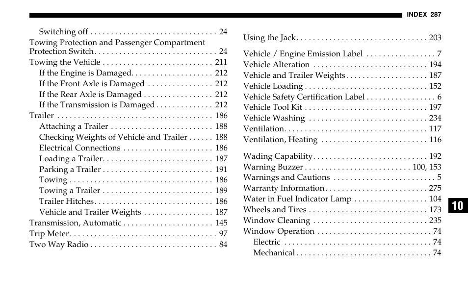 Dodge 2005 Sprinter Cab & Chassis User Manual | Page 287 / 288