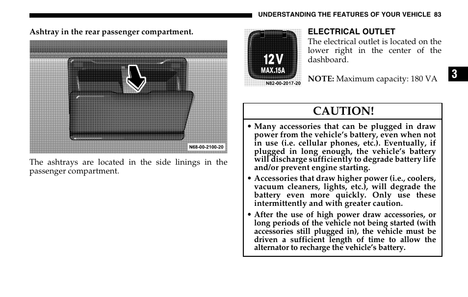 Caution | Dodge 2005 Sprinter Cab & Chassis User Manual | Page 83 / 288