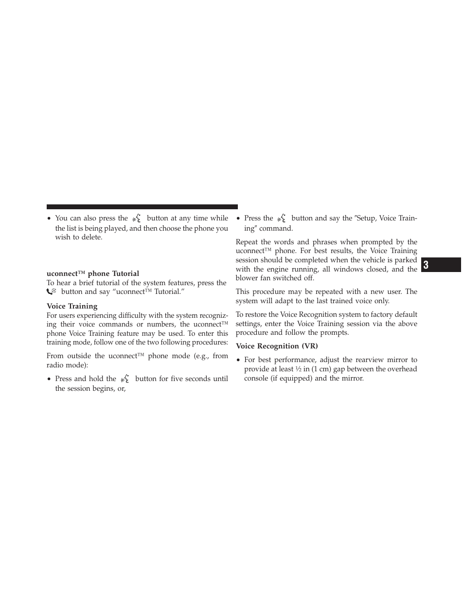 Things you should know about your uconnect™ phone, Things you should know about your, Uconnect™ phone | Dodge 2010 Ram Chassis Cab User Manual | Page 105 / 423