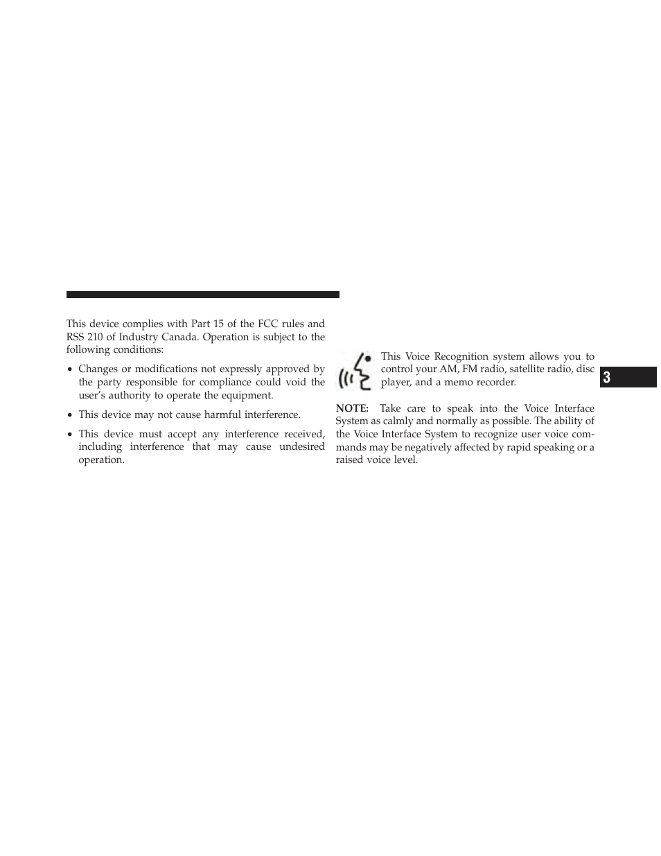 General information, Voice recognition (vr) system — if equipped, Voice recognition (vr) system operation | Voice recognition (vr) system, If equipped | Dodge 2010 Ram Chassis Cab User Manual | Page 113 / 423