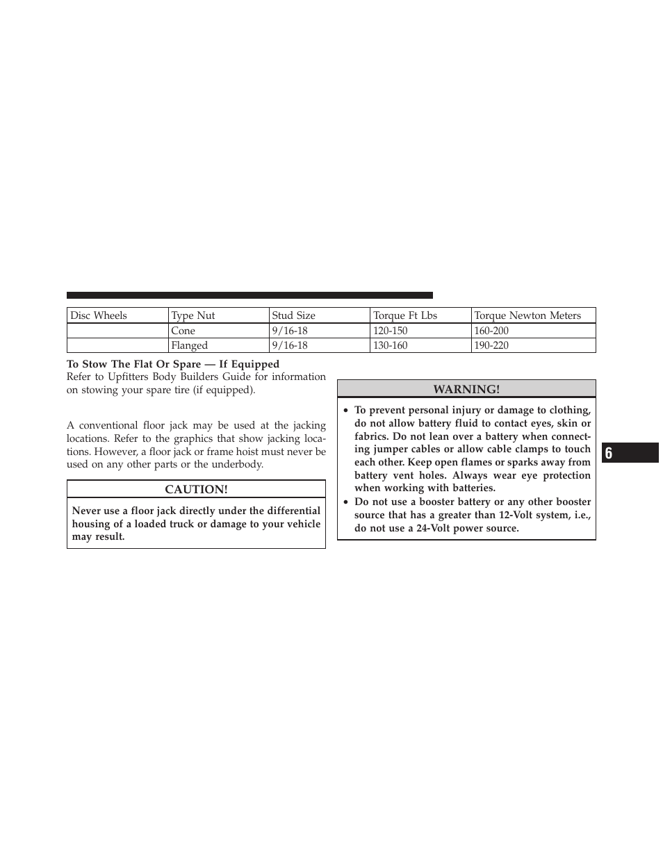 Hoisting, Jump-starting | Dodge 2010 Ram Chassis Cab User Manual | Page 309 / 423