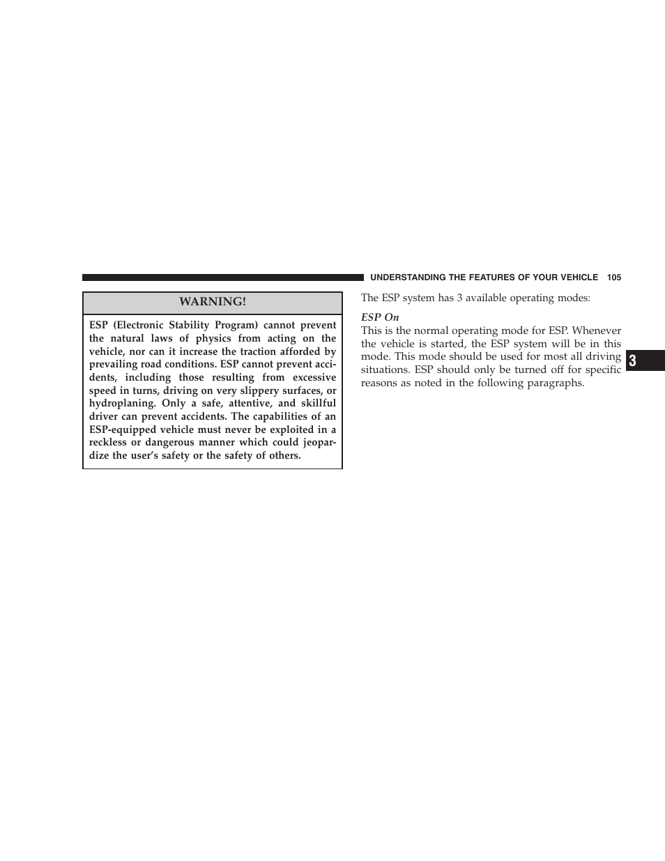 Dodge 2006 Charger SRT8 User Manual | Page 105 / 336