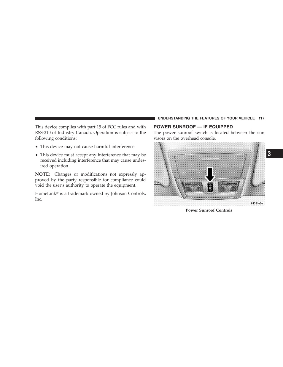 Power sunroof — if equipped | Dodge 2006 Charger SRT8 User Manual | Page 117 / 336