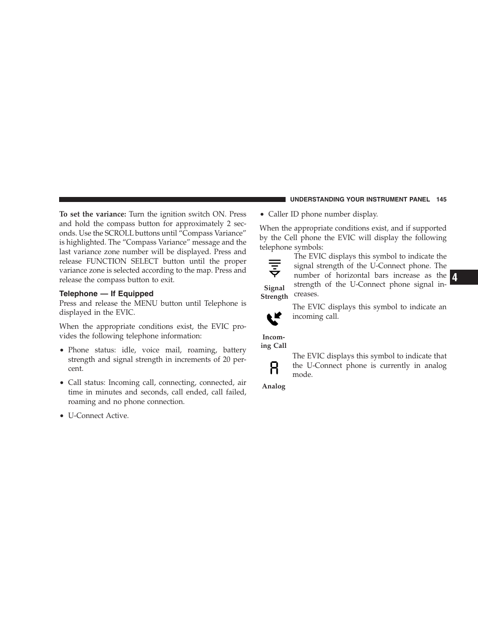 Telephone — if equipped | Dodge 2006 Charger SRT8 User Manual | Page 145 / 336