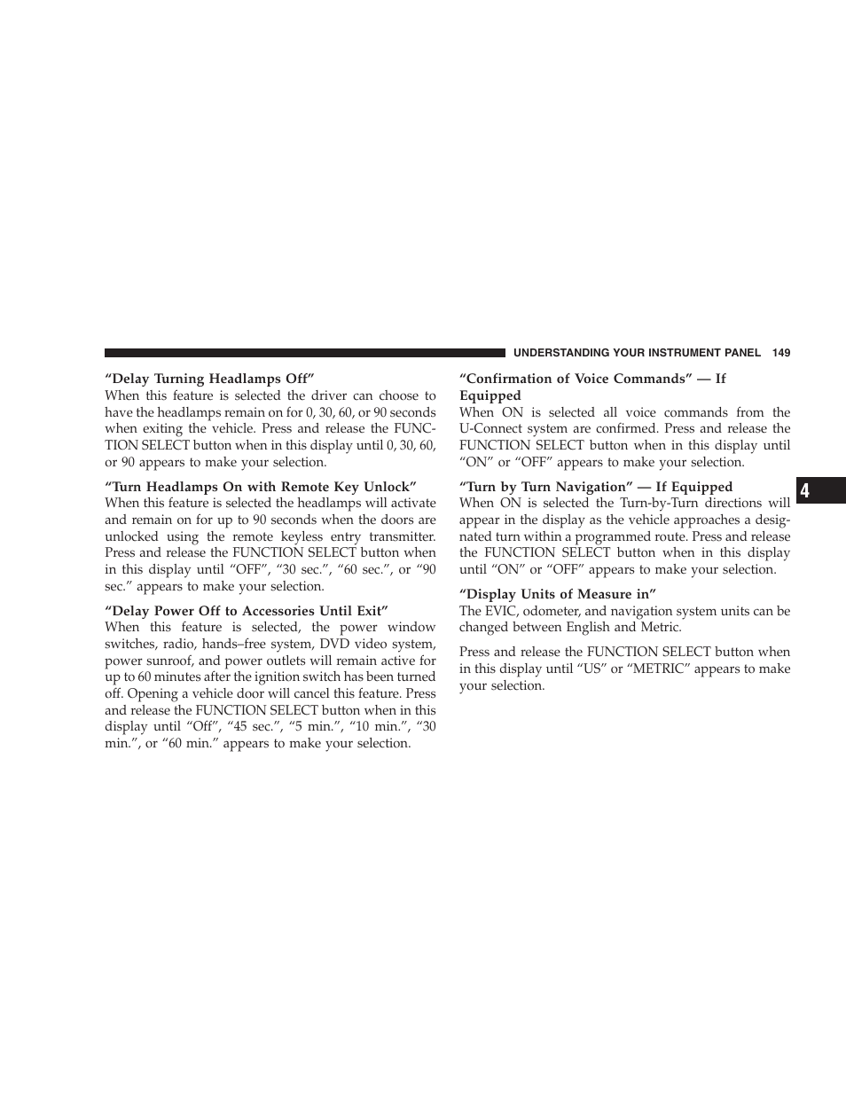 Dodge 2006 Charger SRT8 User Manual | Page 149 / 336