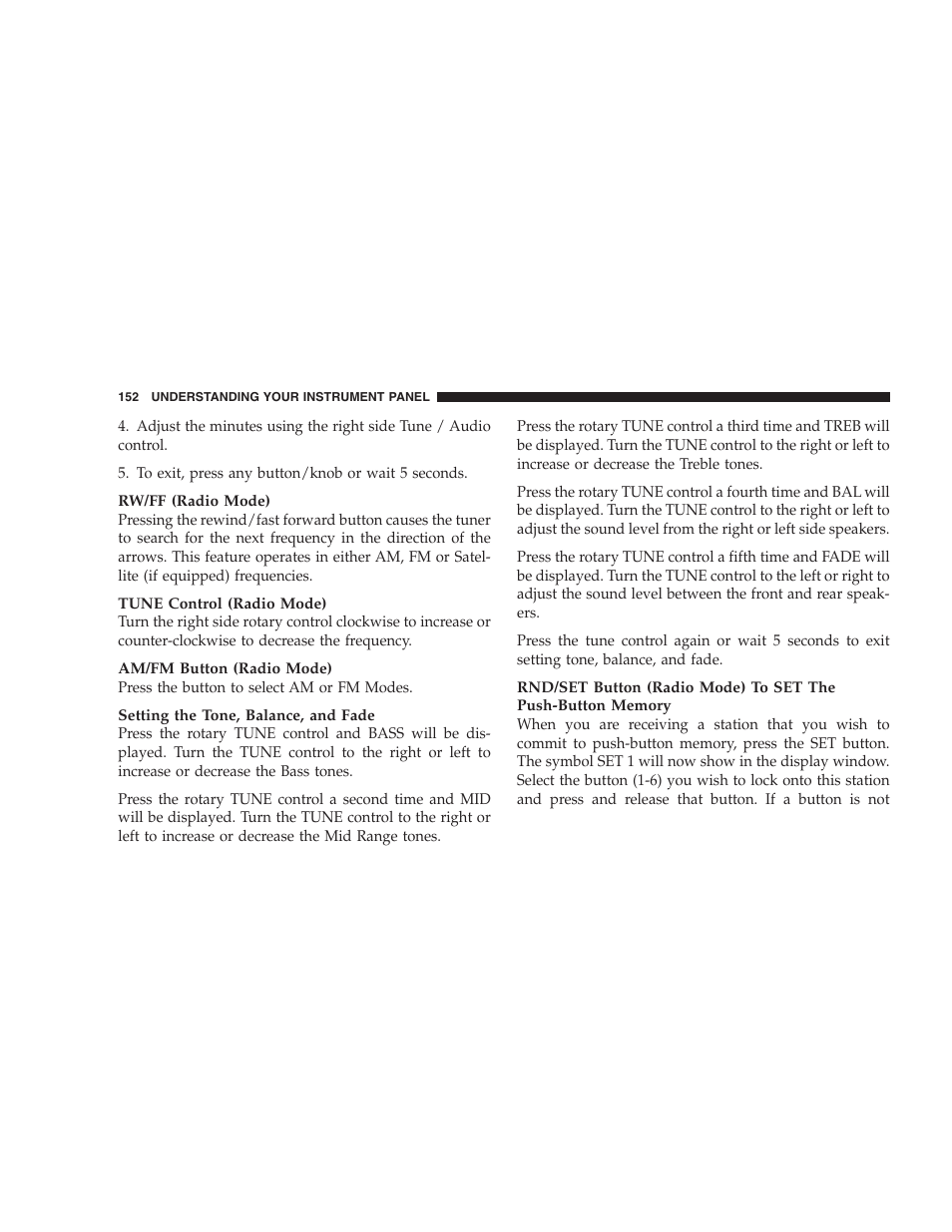 Dodge 2006 Charger SRT8 User Manual | Page 152 / 336