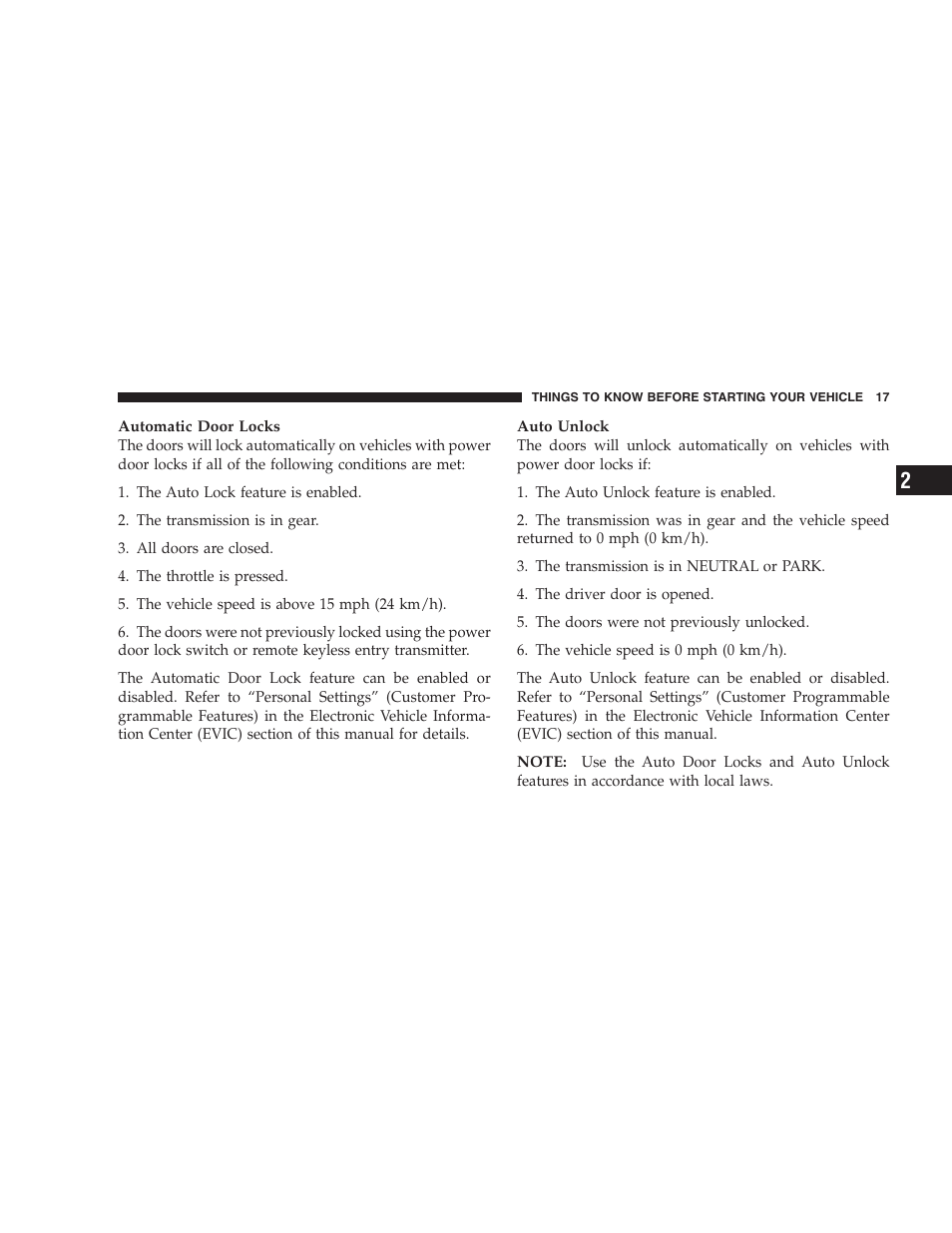 Dodge 2006 Charger SRT8 User Manual | Page 17 / 336