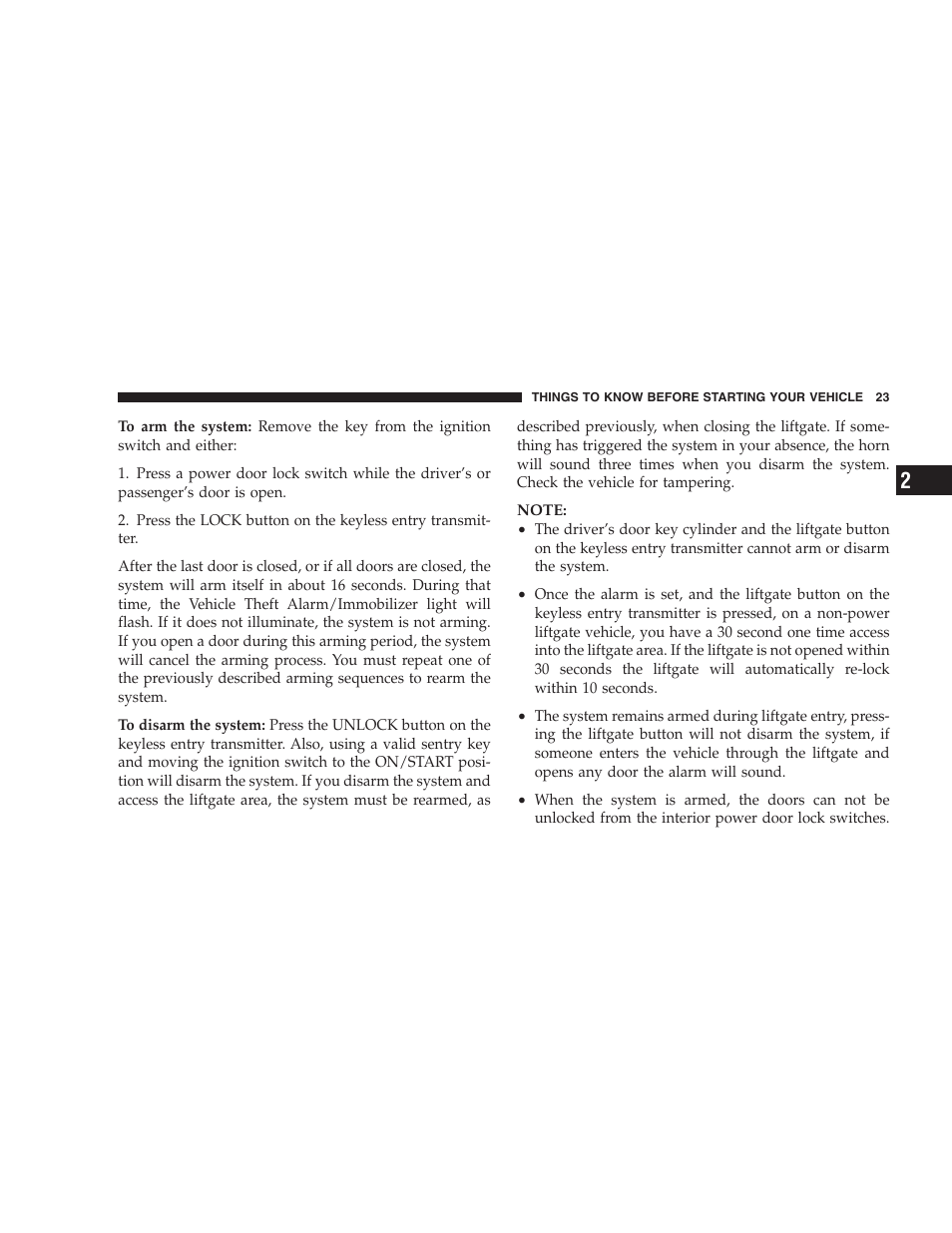 Dodge 2006 Charger SRT8 User Manual | Page 23 / 336