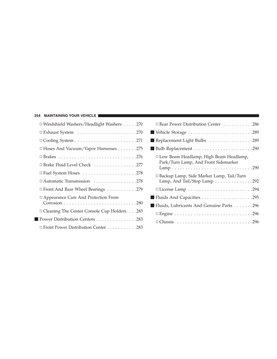 Dodge 2006 Charger SRT8 User Manual | Page 254 / 336