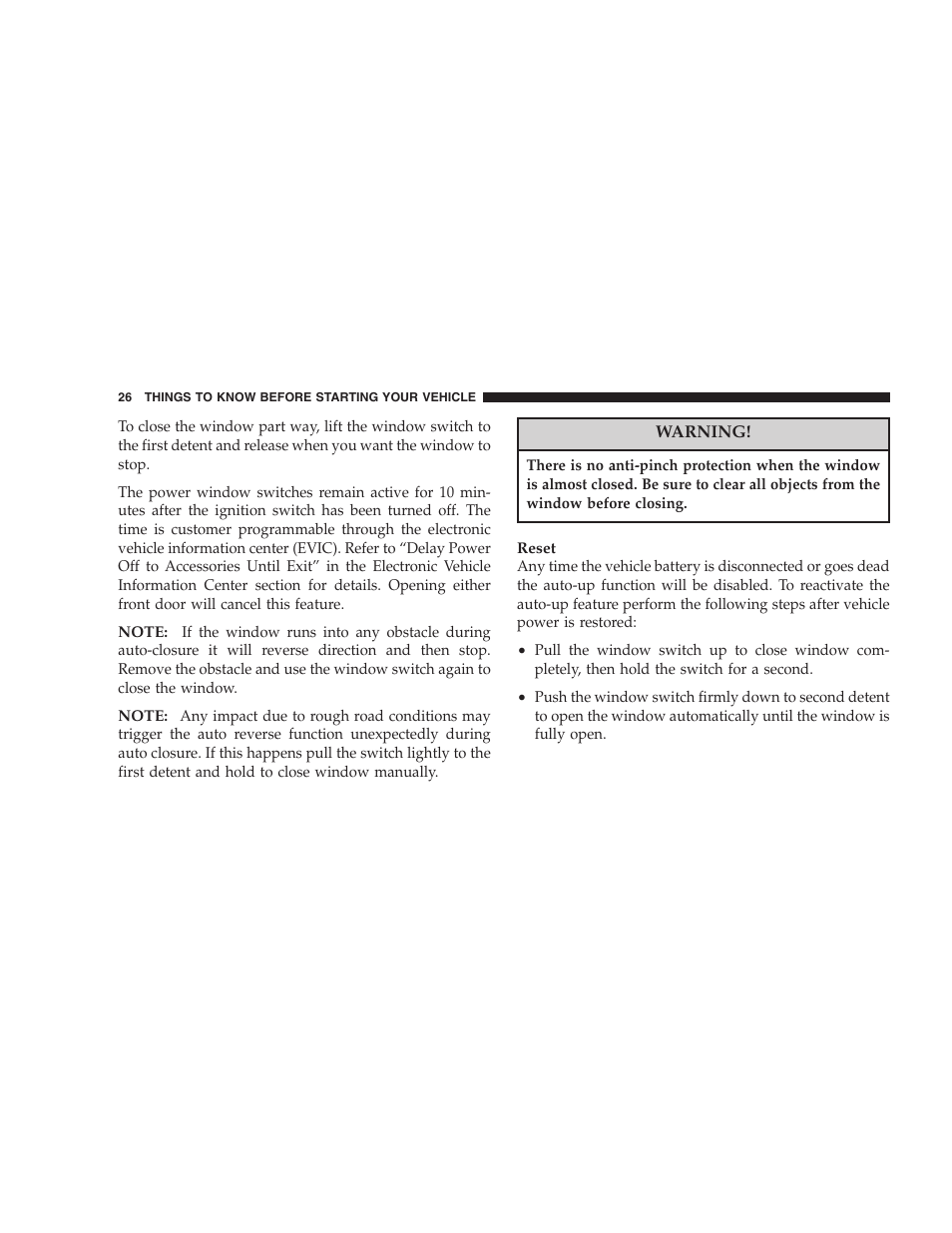 Dodge 2006 Charger SRT8 User Manual | Page 26 / 336