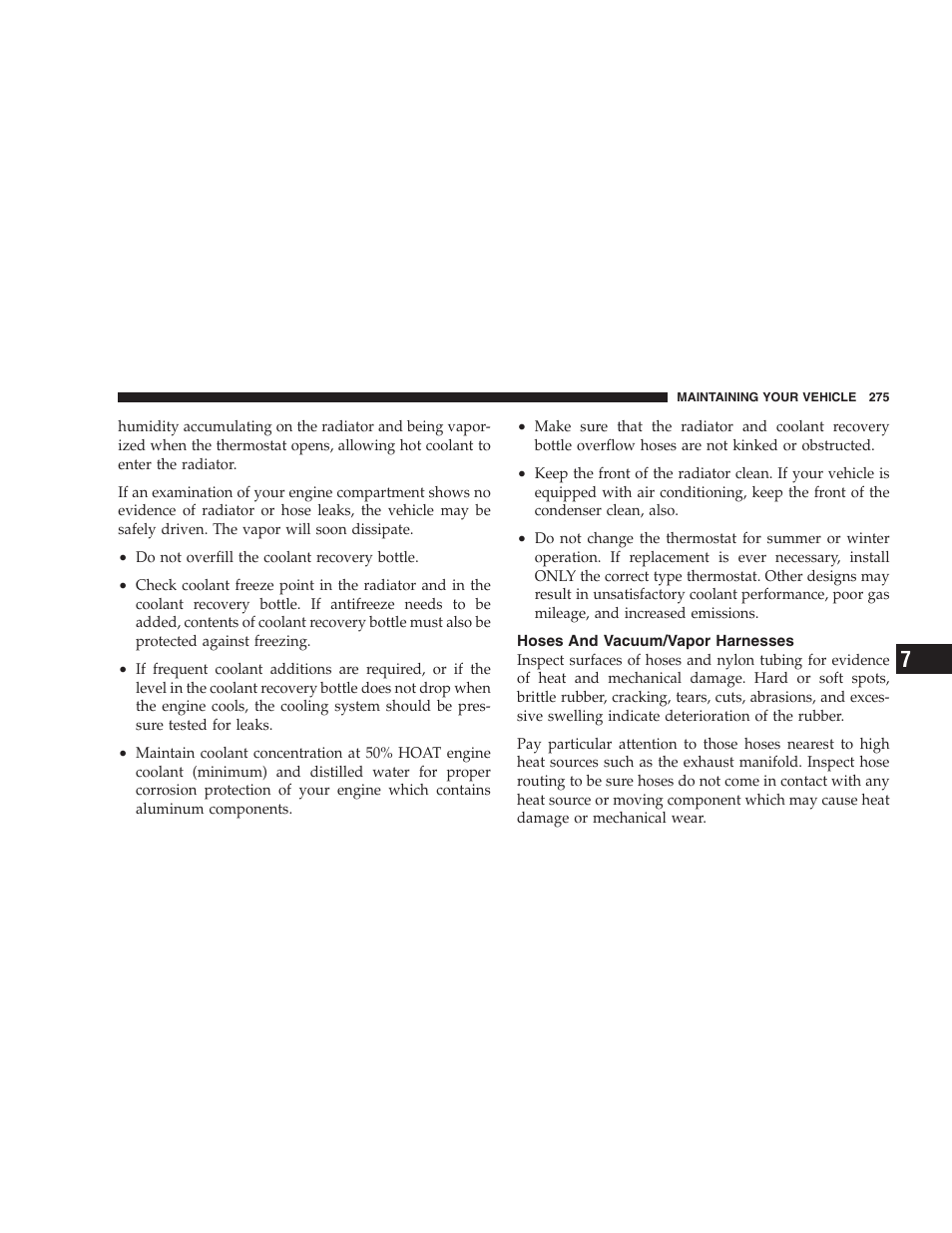 Hoses and vacuum/vapor harnesses | Dodge 2006 Charger SRT8 User Manual | Page 275 / 336