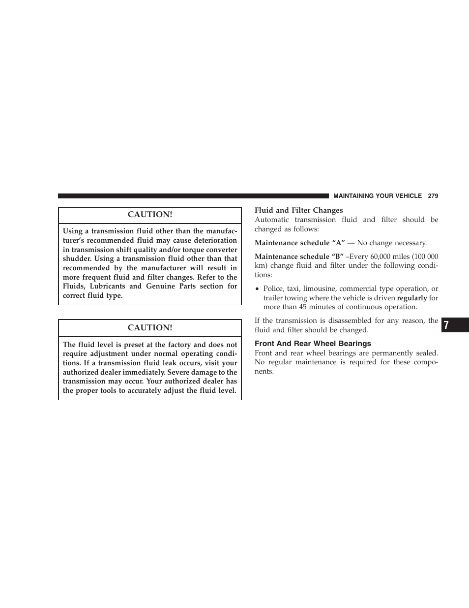 Front and rear wheel bearings | Dodge 2006 Charger SRT8 User Manual | Page 279 / 336
