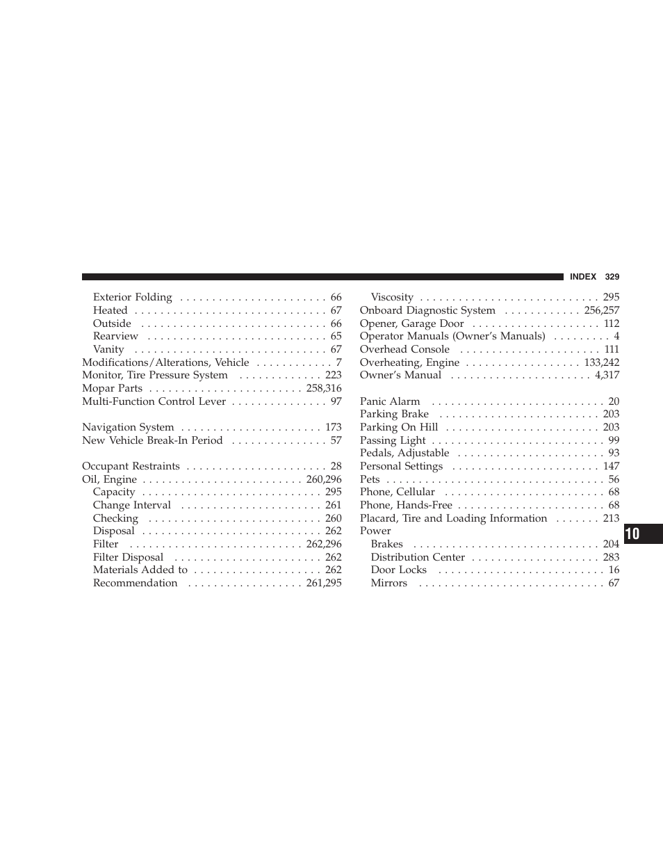Dodge 2006 Charger SRT8 User Manual | Page 329 / 336