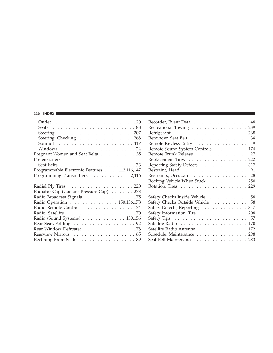 Dodge 2006 Charger SRT8 User Manual | Page 330 / 336